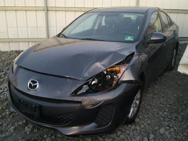 JM1BL1V85C1700776 - 2012 MAZDA 3 I GRAY photo 2