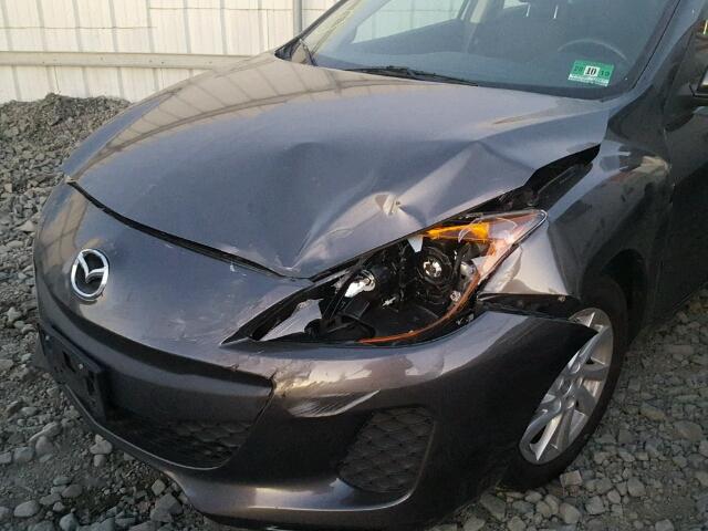 JM1BL1V85C1700776 - 2012 MAZDA 3 I GRAY photo 9