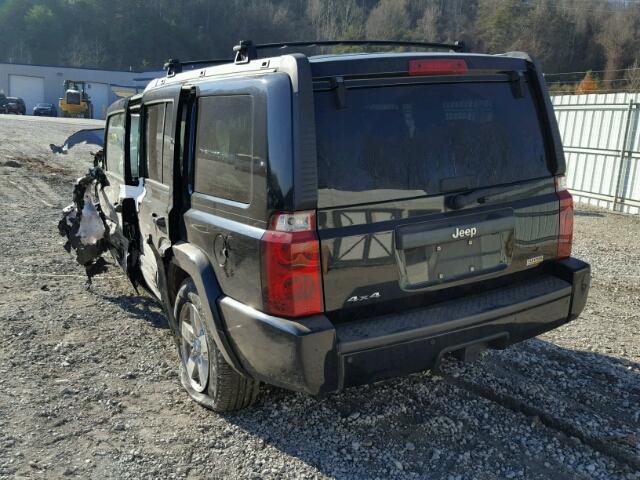 1J8HG48P17C547089 - 2007 JEEP COMMANDER BLACK photo 3