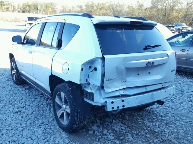 1C4NJDEB5GD651325 - 2016 JEEP COMPASS LA WHITE photo 3