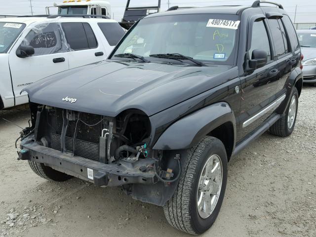 1J8GL58K47W685225 - 2007 JEEP LIBERTY LI BLACK photo 2