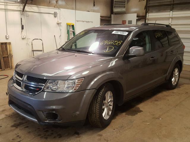 3C4PDDBG5DT646258 - 2013 DODGE JOURNEY SX GRAY photo 2