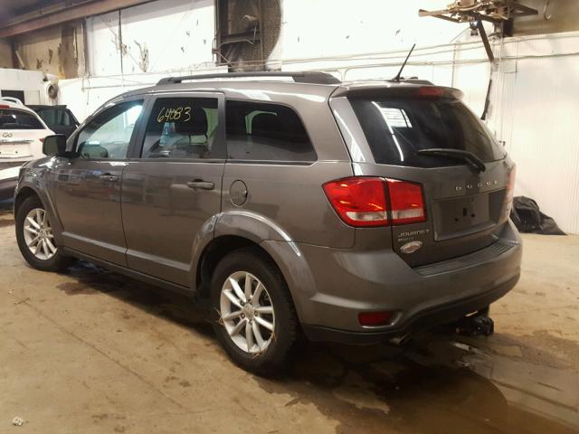 3C4PDDBG5DT646258 - 2013 DODGE JOURNEY SX GRAY photo 3