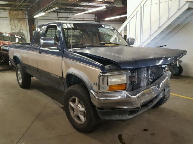 1B7GG23Y5PS276731 - 1993 DODGE DAKOTA BLUE photo 1