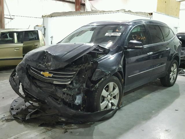 1GNKRJKD3EJ293017 - 2014 CHEVROLET TRAVERSE L BLACK photo 2