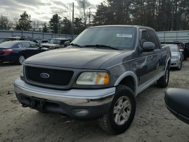 1FTRW08L52KB71273 - 2002 FORD F150 SUPER GRAY photo 2