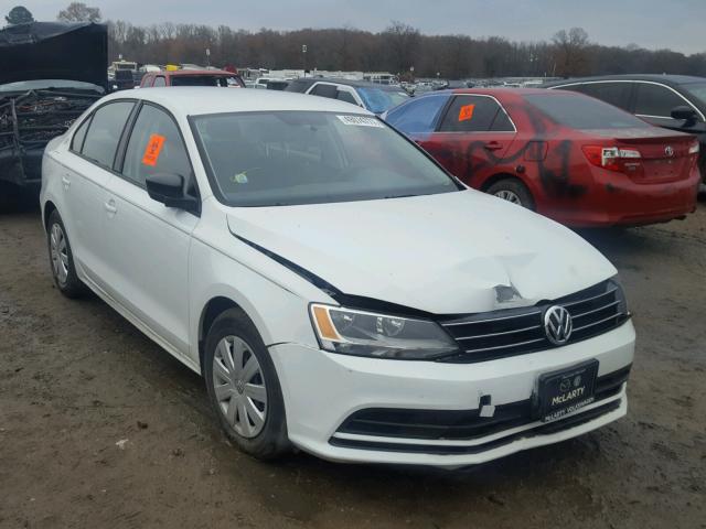 3VW267AJ3GM403515 - 2016 VOLKSWAGEN JETTA S WHITE photo 1