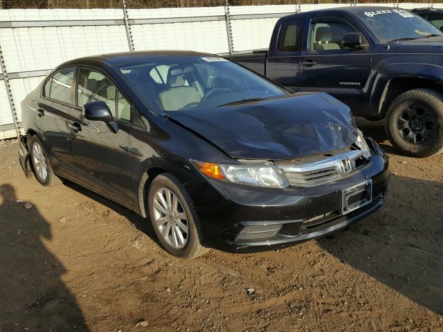 2HGFB2F8XCH556721 - 2012 HONDA CIVIC EX BLACK photo 1