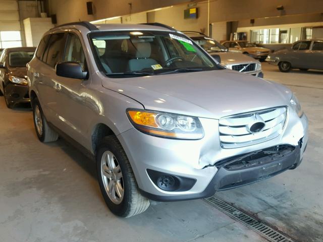 5NMSG3AB6AH378072 - 2010 HYUNDAI SANTA FE G SILVER photo 1