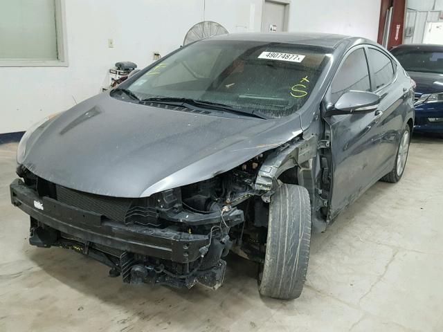 5NPDH4AE4DH276766 - 2013 HYUNDAI ELANTRA GL CHARCOAL photo 2