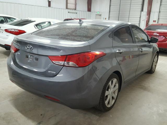 5NPDH4AE4DH276766 - 2013 HYUNDAI ELANTRA GL CHARCOAL photo 4