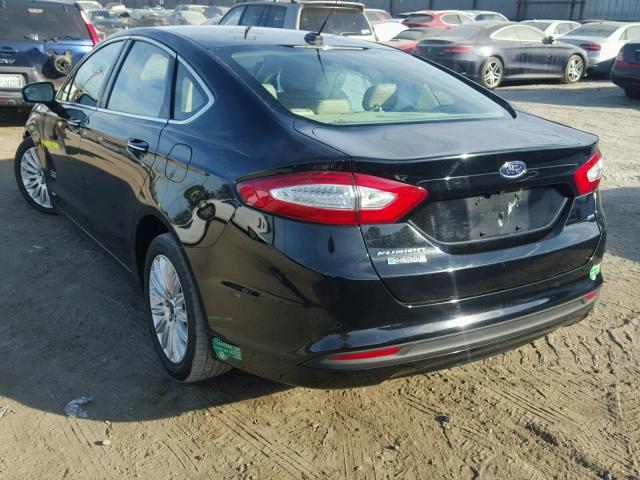 3FA6P0PU5GR229157 - 2016 FORD FUSION SE BLACK photo 3