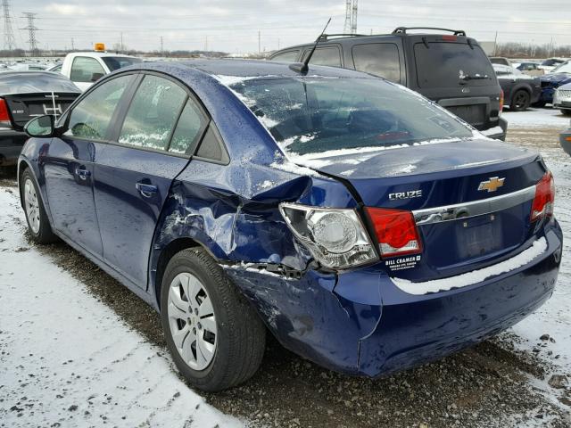 1G1PA5SH2D7231340 - 2013 CHEVROLET CRUZE LS BLUE photo 3