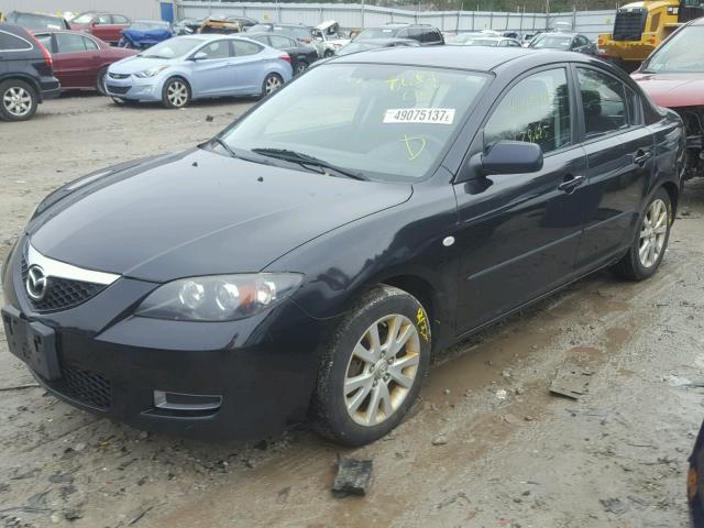 JM1BK32G081829140 - 2008 MAZDA 3 I BLACK photo 2