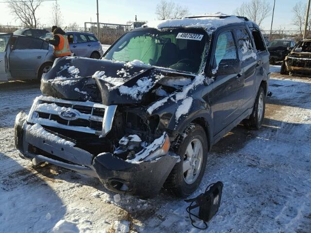 1FMCU9DG6CKA60558 - 2012 FORD ESCAPE XLT BLACK photo 2