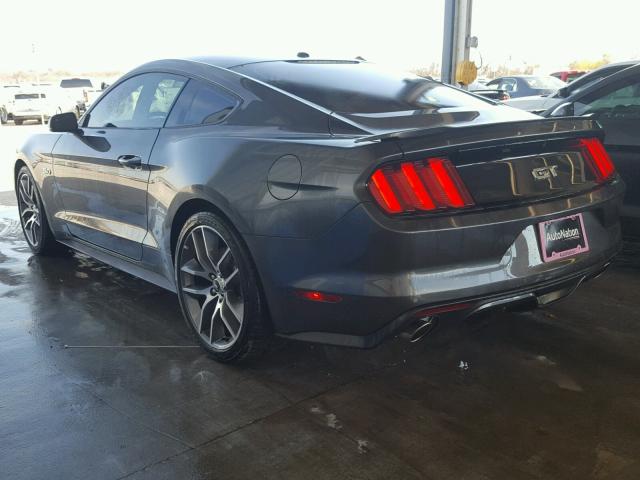 1FA6P8CF2H5302222 - 2017 FORD MUSTANG GT BLACK photo 3