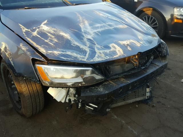 3VW267AJ8GM394908 - 2016 VOLKSWAGEN JETTA S 灰色 照片 9