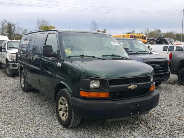 1GCUGADX9A1153126 - 2010 CHEVROLET EXPRESS G1 GREEN photo 1