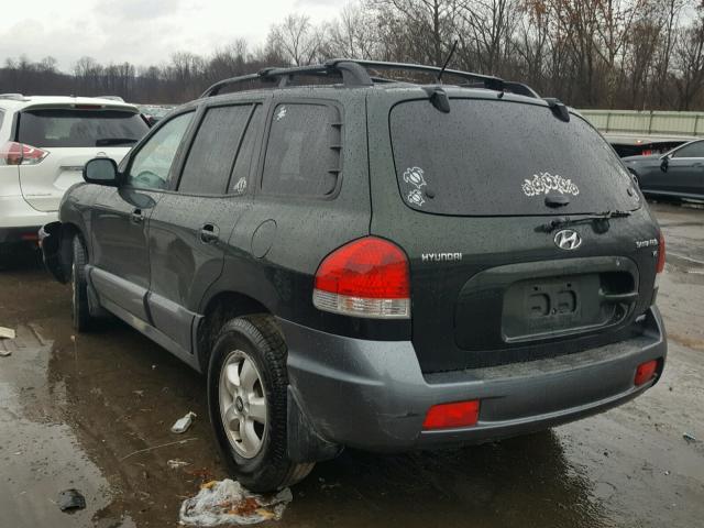 KM8SC73D16U111337 - 2006 HYUNDAI SANTA FE G GREEN photo 3