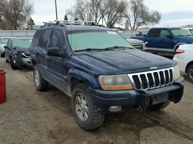 1J4GW48N91C550828 - 2001 JEEP GRAND CHER BLUE photo 1