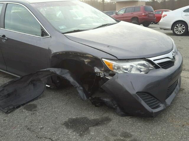 4T1BF1FK8DU254720 - 2013 TOYOTA CAMRY L GRAY photo 9