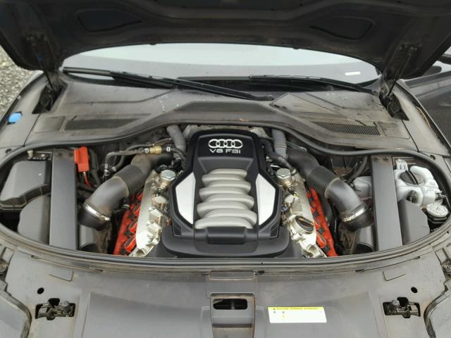 WAURVAFDXBN018954 - 2011 AUDI A8 L QUATT BLACK photo 7