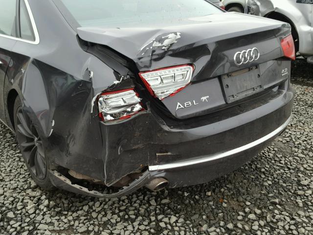 WAURVAFDXBN018954 - 2011 AUDI A8 L QUATT BLACK photo 9