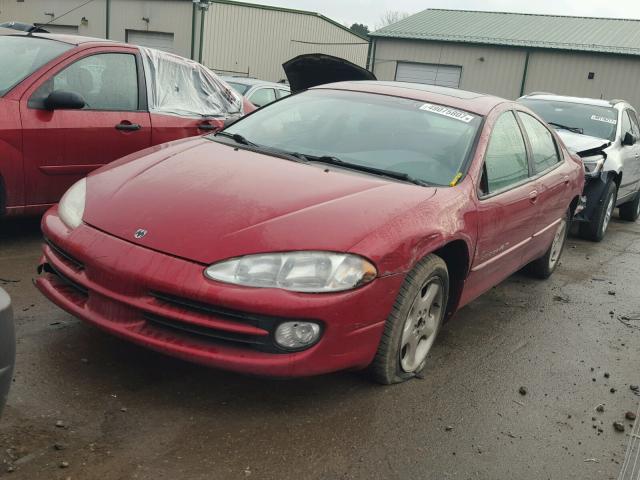 2B3HD76V8YH316984 - 2000 DODGE INTREPID R RED photo 2