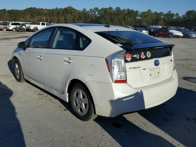 JTDKN3DU4A0224883 - 2010 TOYOTA PRIUS WHITE photo 3