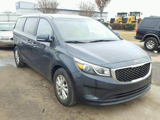 KNDMB5C18G6129723 - 2016 KIA SEDONA LX BLUE photo 1