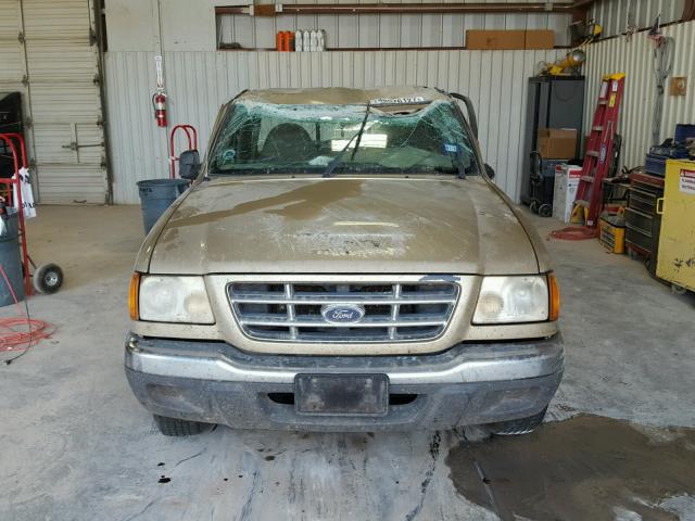 1FTYR10DX2PA21112 - 2002 FORD RANGER GOLD photo 9