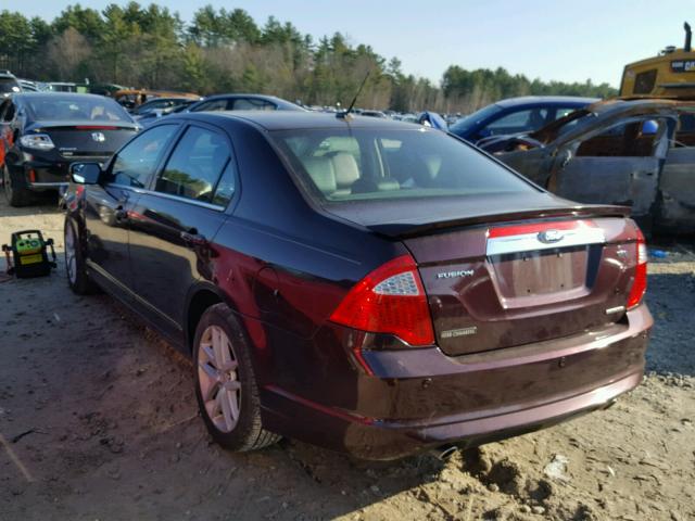 3FAHP0JG3BR119146 - 2011 FORD FUSION SEL BLACK photo 3