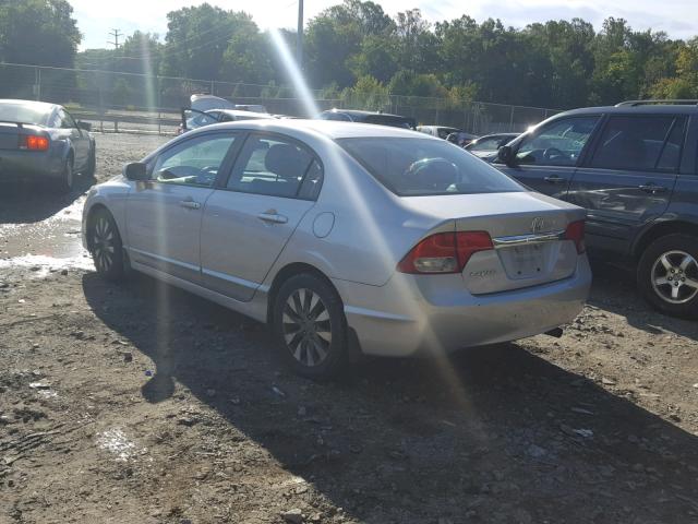 19XFA1F98AE043593 - 2010 HONDA CIVIC EXL 银色 照片 3