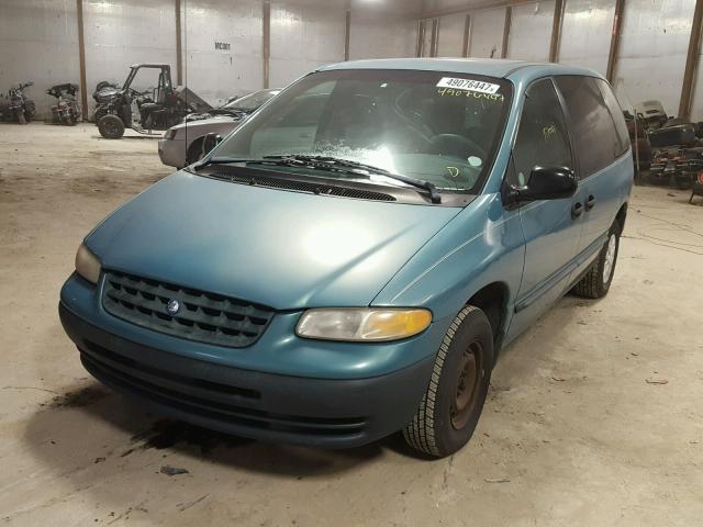 2P4FP25BXXR397403 - 1999 PLYMOUTH VOYAGER TEAL photo 2