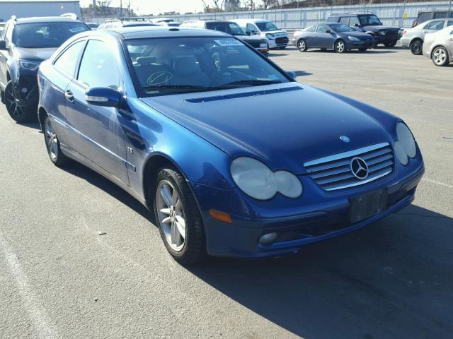 WDBRN40J43A474569 - 2003 MERCEDES-BENZ C 230K SPO BLUE photo 1