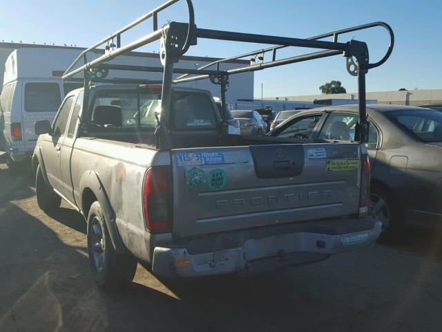 1N6DD26S62C314986 - 2002 NISSAN FRONTIER K GRAY photo 3