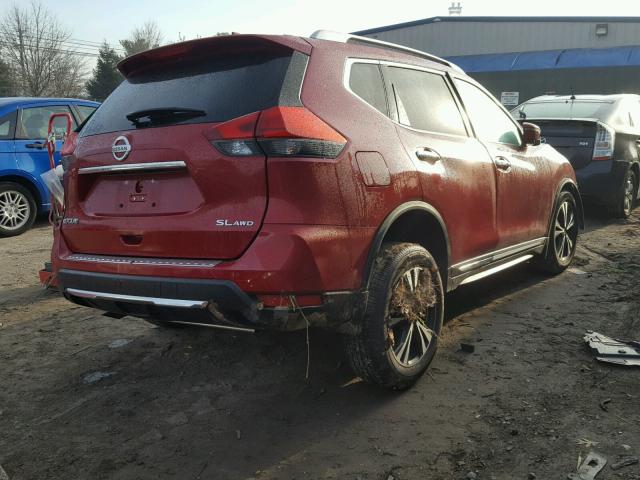 JN8AT2MV3HW272830 - 2017 NISSAN ROGUE S RED photo 4