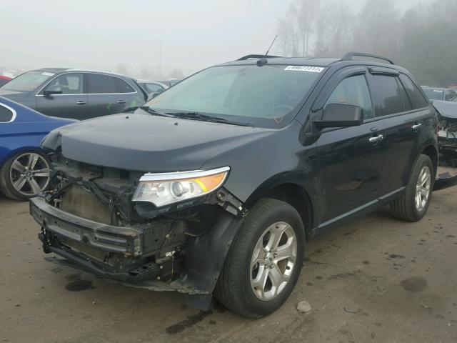 2FMDK3JC4BBA83421 - 2011 FORD EDGE SEL BLACK photo 2