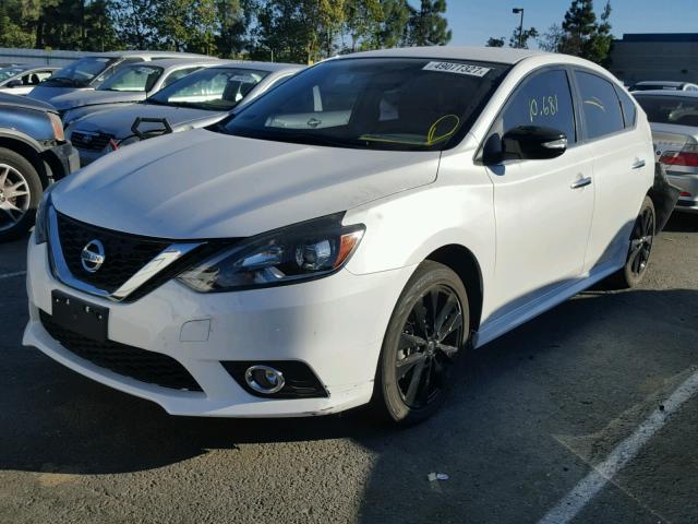 3N1AB7AP1HY290403 - 2017 NISSAN SENTRA S WHITE photo 2