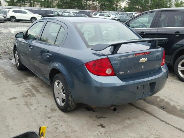 1G1AL55F877405104 - 2007 CHEVROLET COBALT LT BLUE photo 3