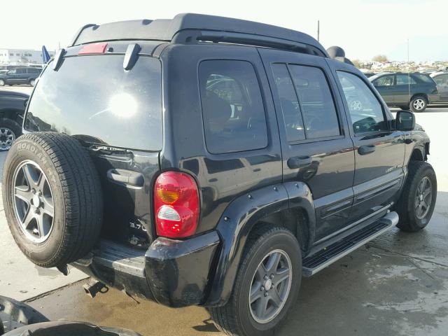 1J4GK38K93W568467 - 2003 JEEP LIBERTY RE BLACK photo 4