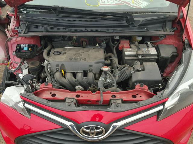 VNKKTUD30GA066541 - 2016 TOYOTA YARIS L RED photo 7