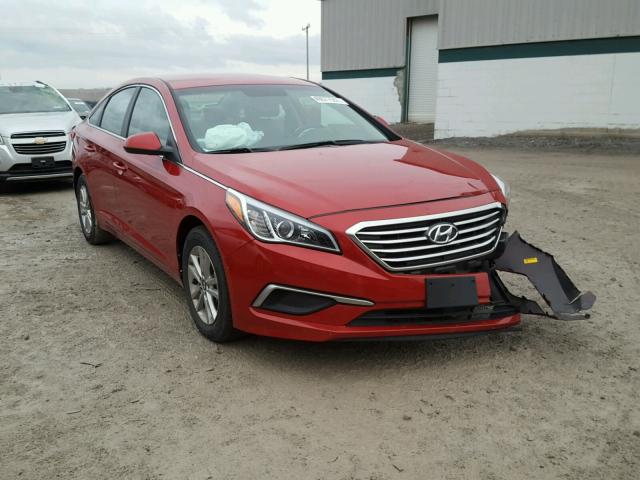 5NPE24AF5HH532935 - 2017 HYUNDAI SONATA SE RED photo 1