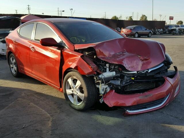 KMHDH4AE5CU321410 - 2012 HYUNDAI ELANTRA GL RED photo 1