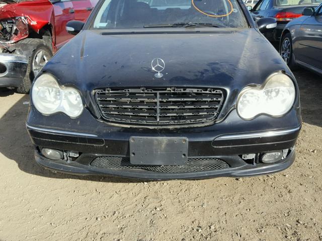 WDBRF52H77A918188 - 2007 MERCEDES-BENZ C 230 BLACK photo 7