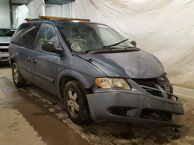 1D4GP45R57B198455 - 2007 DODGE CARAVAN SX BLUE photo 1