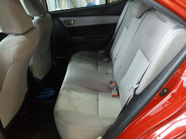 5YFBURHE0EP045339 - 2014 TOYOTA COROLLA L RED photo 6