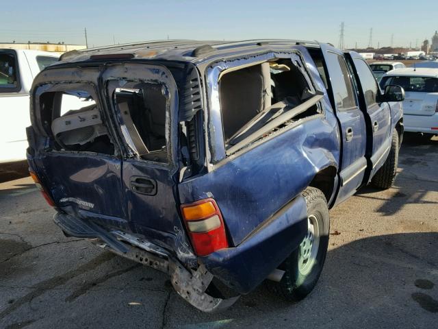 1GNEC16TX1J289427 - 2001 CHEVROLET SUBURBAN C BLUE photo 4