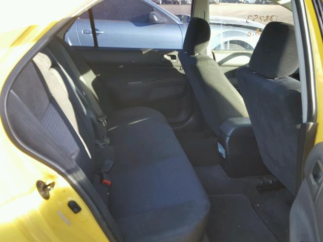 JA3AJ86E43U020086 - 2003 MITSUBISHI LANCER OZ YELLOW photo 6