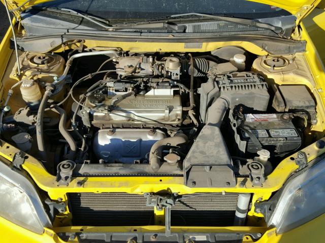 JA3AJ86E43U020086 - 2003 MITSUBISHI LANCER OZ YELLOW photo 7